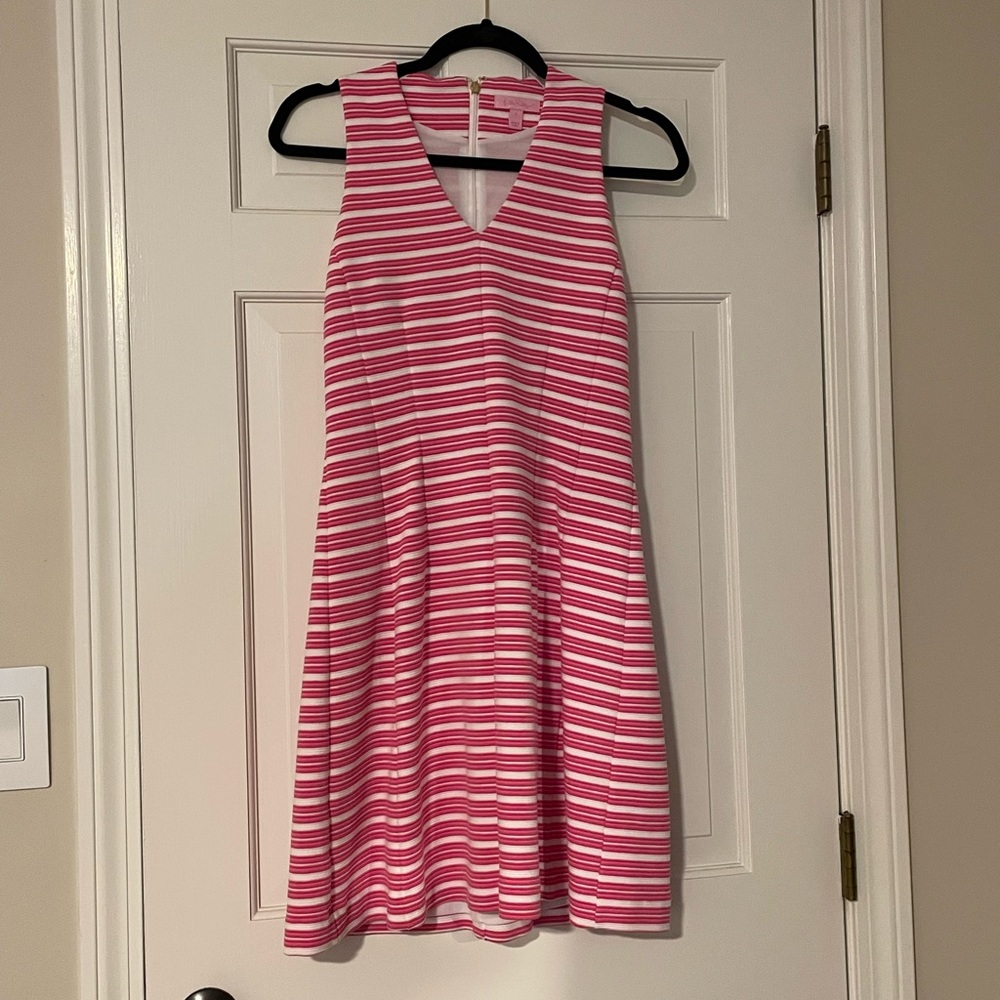 Lilly Pulitzer Pink striped dress Size Small